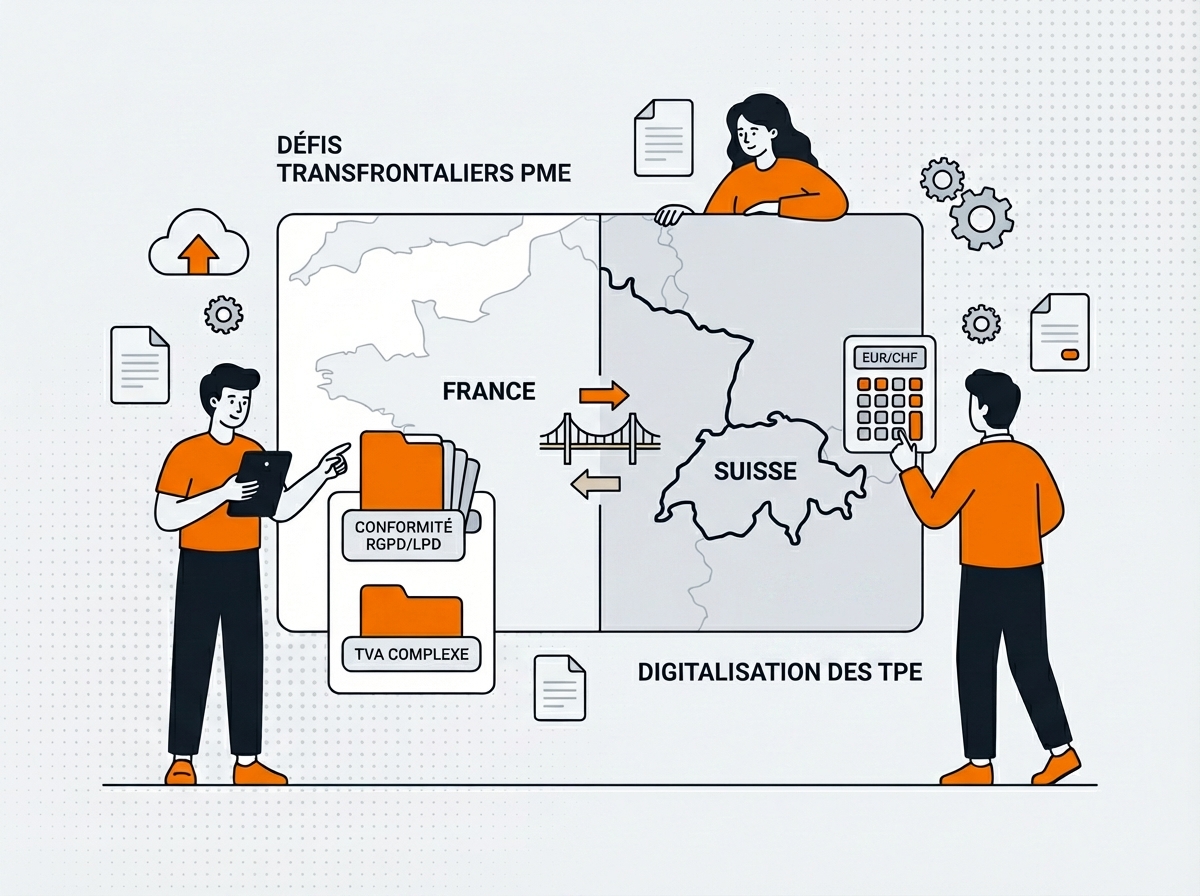 Spécificités du marché franco-suisse - multidevise, RGPD, LPD et équipes distribuées